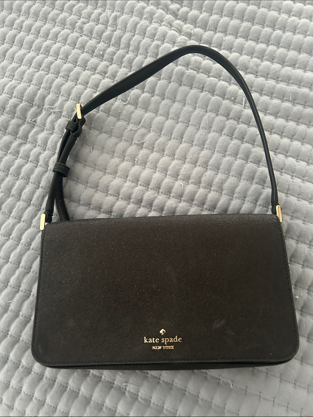 kate spade Black Sam icon nylon small shoulder bag